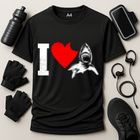 I Heart Sharks Cooling Performance Crew T-Shirt