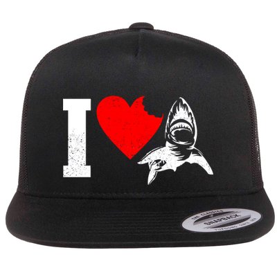 I Heart Sharks Flatbill Hat