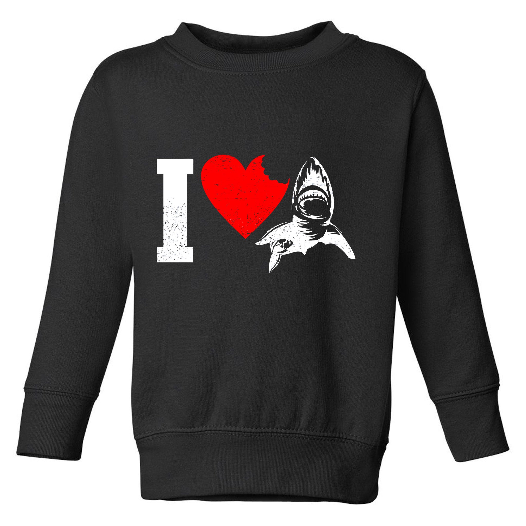 I Heart Sharks Toddler Sweatshirt
