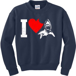 I Heart Sharks Kids Sweatshirt