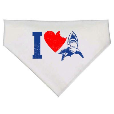 I Heart Sharks USA-Made Doggie Bandana