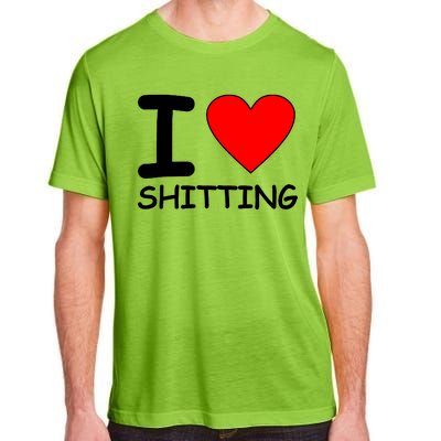 I Heart Shitting Poop Adult ChromaSoft Performance T-Shirt