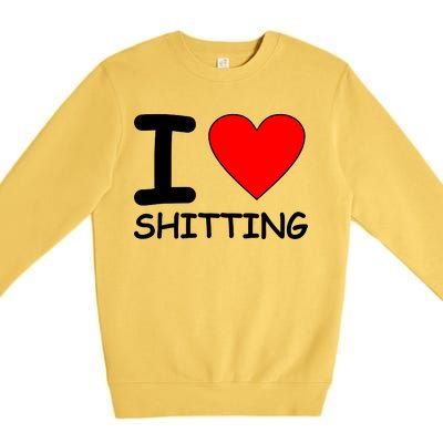 I Heart Shitting Poop Premium Crewneck Sweatshirt