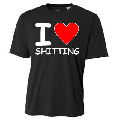 I Heart Shitting Poop Cooling Performance Crew T-Shirt