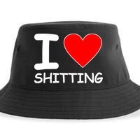 I Heart Shitting Poop Sustainable Bucket Hat