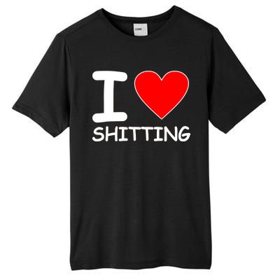 I Heart Shitting Poop Tall Fusion ChromaSoft Performance T-Shirt