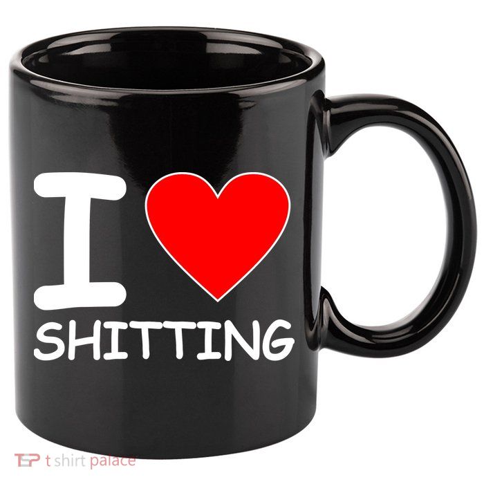 I Heart Shitting Poop 11oz C Handle Ceramic Mug