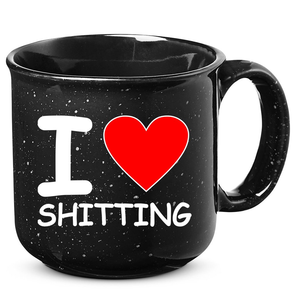I Heart Shitting Poop 15oz Campfire Ceramic Mug