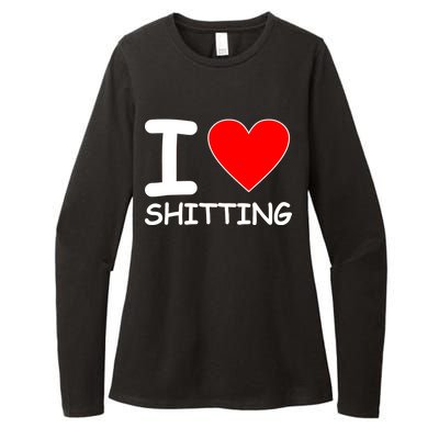 I Heart Shitting Poop Womens CVC Long Sleeve Shirt