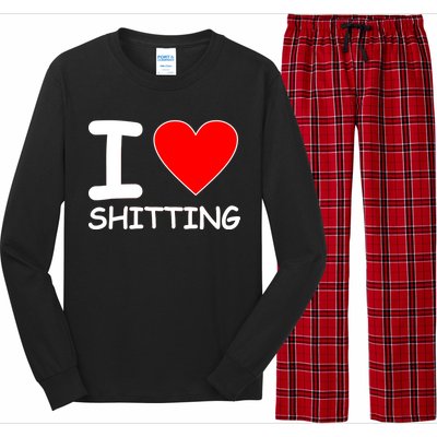 I Heart Shitting Poop Long Sleeve Pajama Set