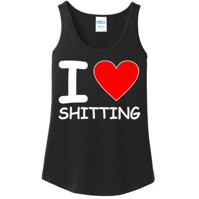 I Heart Shitting Poop Ladies Essential Tank