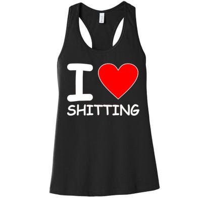 I Heart Shitting Poop Women's Racerback Tank