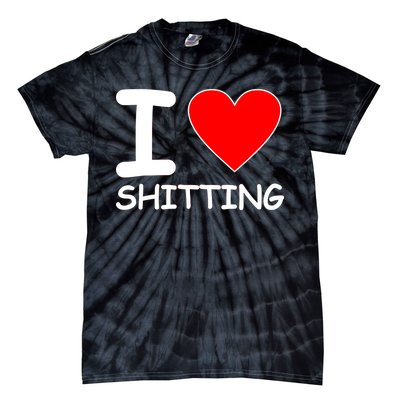 I Heart Shitting Poop Tie-Dye T-Shirt