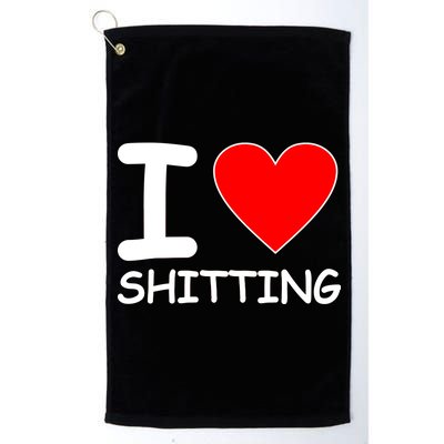 I Heart Shitting Poop Platinum Collection Golf Towel