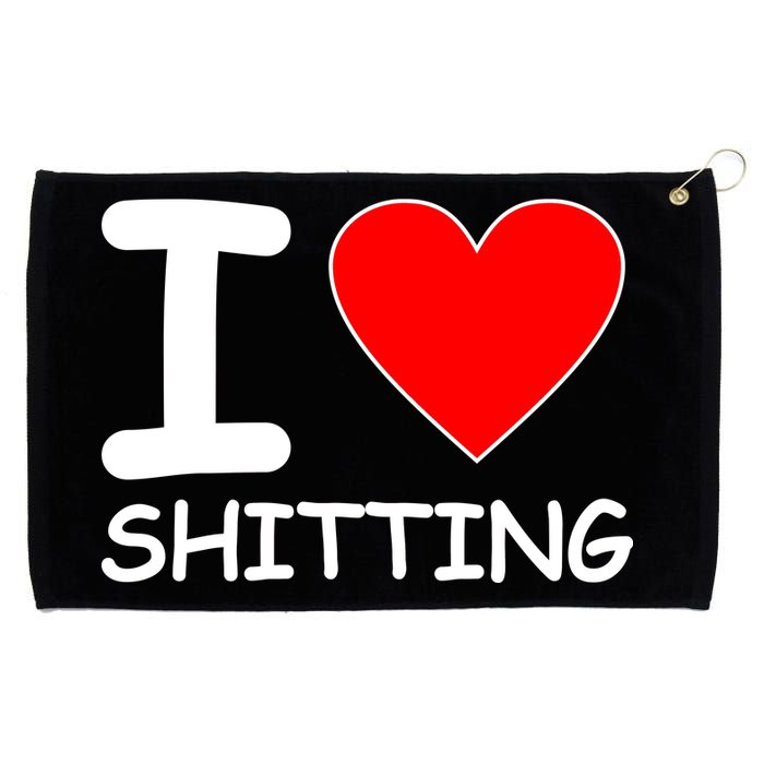 I Heart Shitting Poop Grommeted Golf Towel