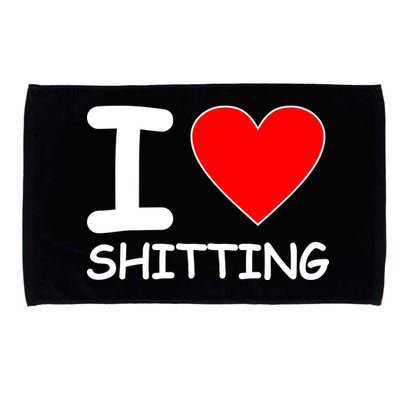 I Heart Shitting Poop Microfiber Hand Towel