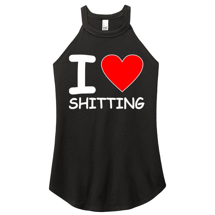 I Heart Shitting Poop Women's Perfect Tri Rocker Tank