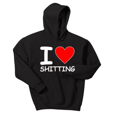 I Heart Shitting Poop Kids Hoodie