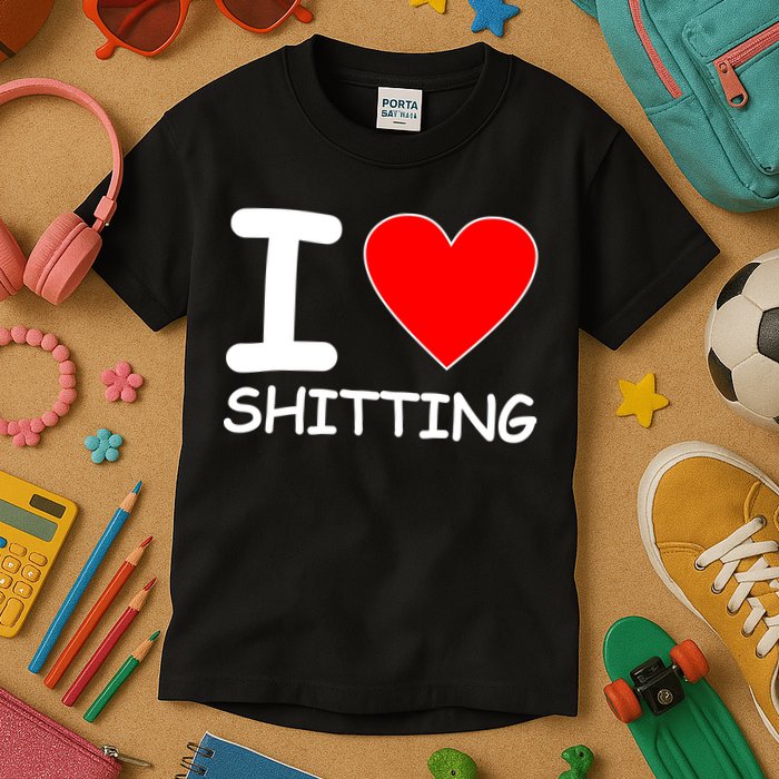 I Heart Shitting Poop Kids T-Shirt