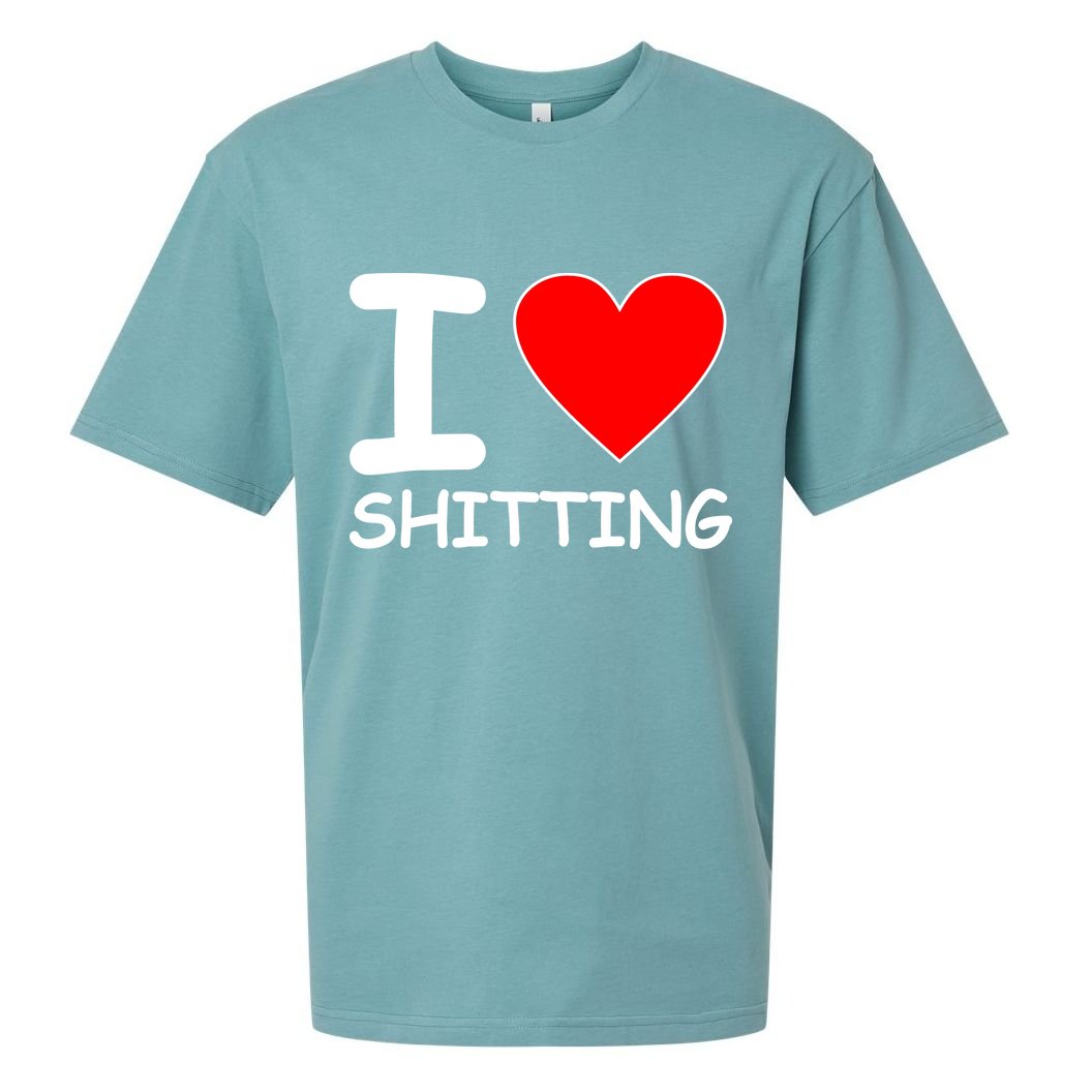 I Heart Shitting Poop Sueded Cloud Jersey T-Shirt