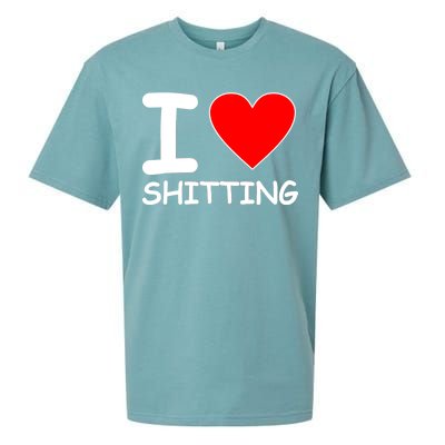 I Heart Shitting Poop Sueded Cloud Jersey T-Shirt