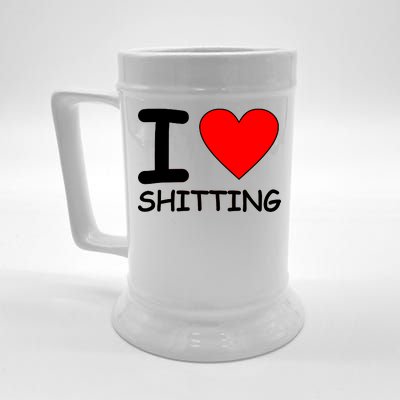 I Heart Shitting Poop Beer Stein