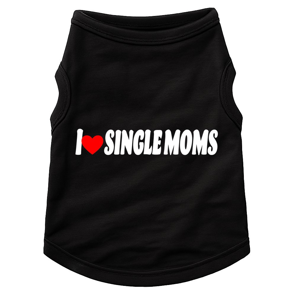 I Heart Single Moms Doggie Tank