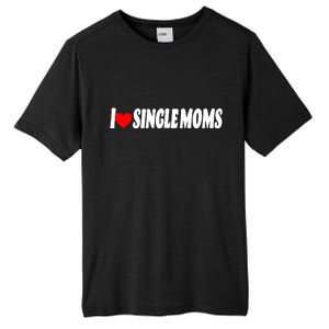 I Heart Single Moms Tall Fusion ChromaSoft Performance T-Shirt