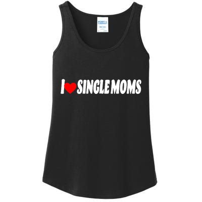 I Heart Single Moms Ladies Essential Tank