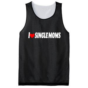 I Heart Single Moms Mesh Reversible Basketball Jersey Tank