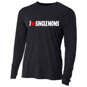 I Heart Single Moms Cooling Performance Long Sleeve Crew