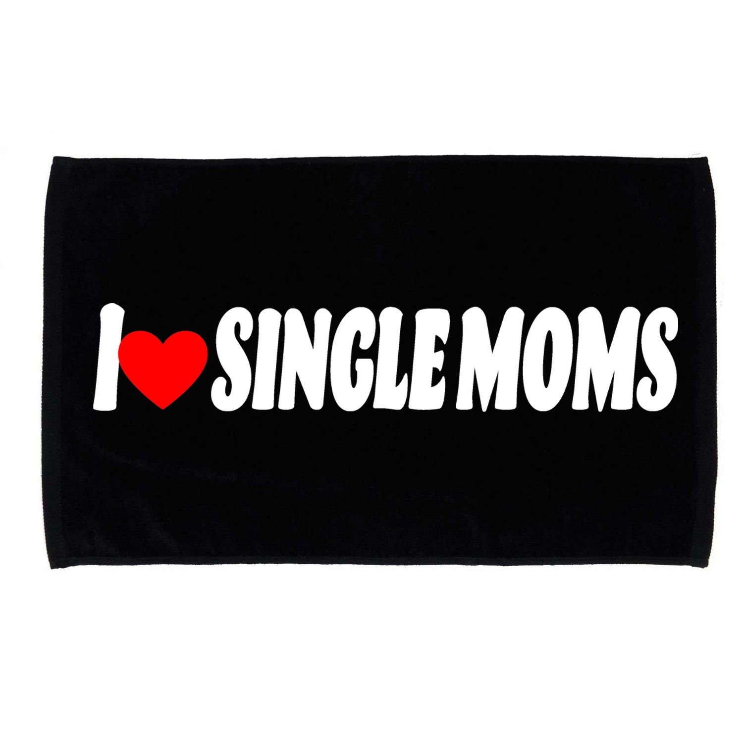 I Heart Single Moms Microfiber Hand Towel