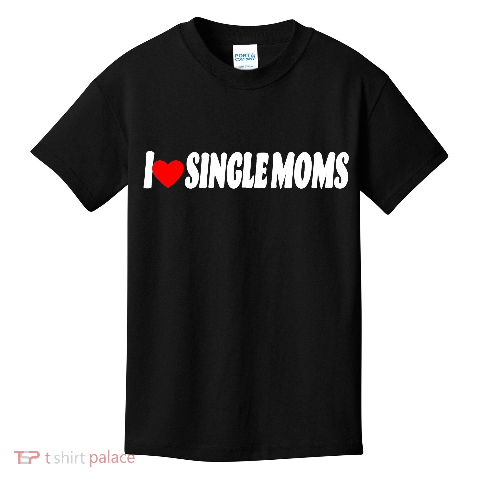 I Heart Single Moms Kids T-Shirt