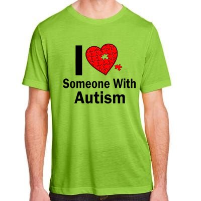 I Heart Someone With Autism Adult ChromaSoft Performance T-Shirt