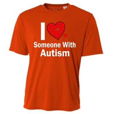 I Heart Someone With Autism Cooling Performance Crew T-Shirt