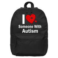 I Heart Someone With Autism 16 in Basic Backpack