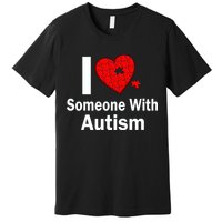 I Heart Someone With Autism Premium T-Shirt