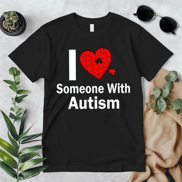 I Heart Someone With Autism Premium T-Shirt