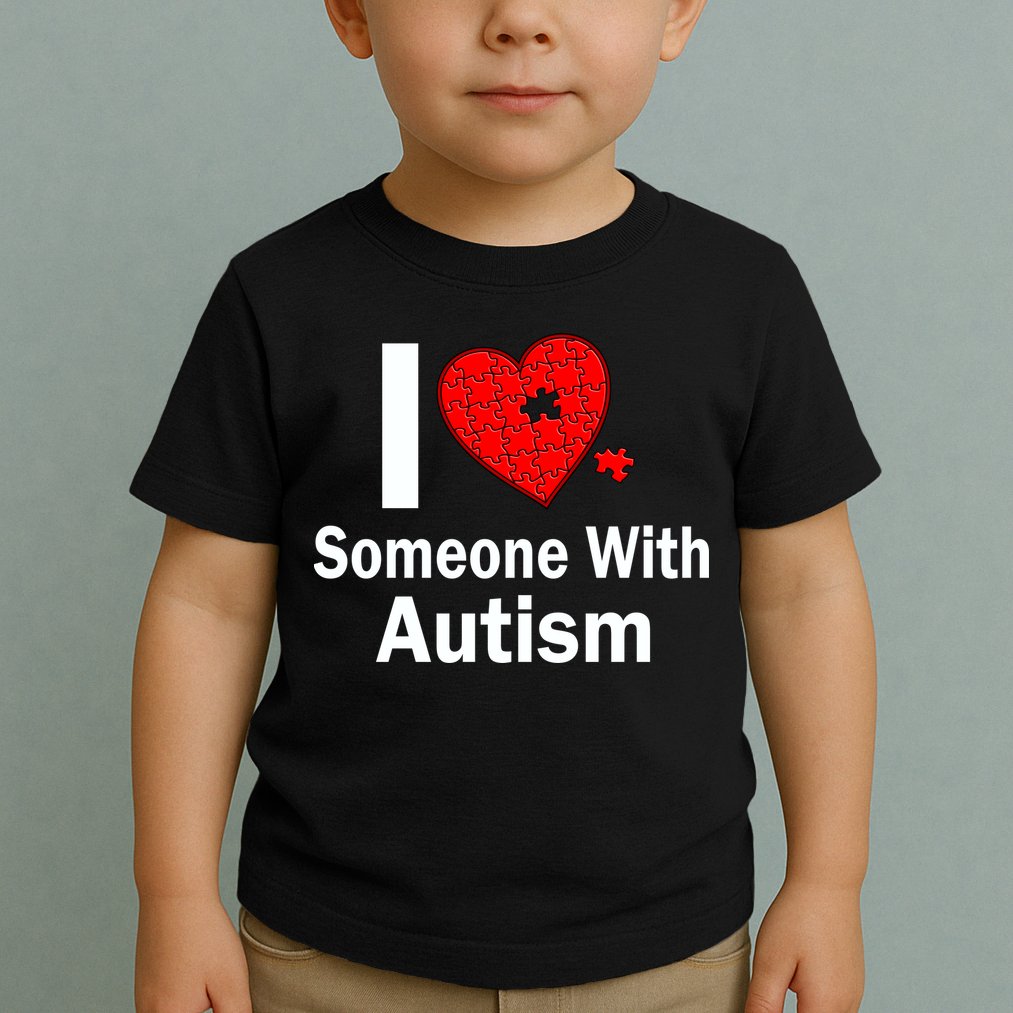 I Heart Someone With Autism Toddler T-Shirt