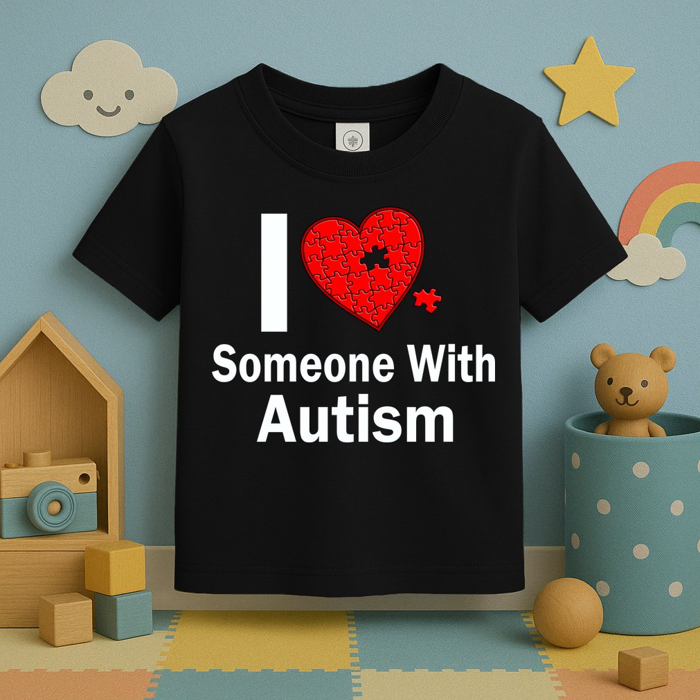 I Heart Someone With Autism Toddler T-Shirt