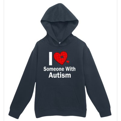 I Heart Someone With Autism Urban Pullover Hoodie