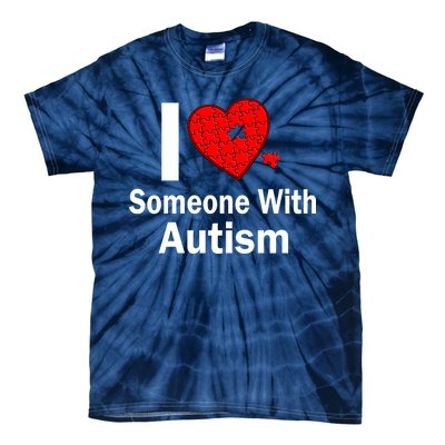 I Heart Someone With Autism Tie-Dye T-Shirt