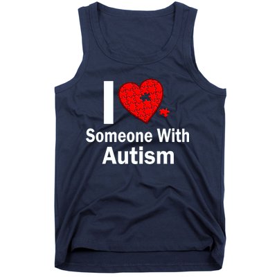 I Heart Someone With Autism Tank Top