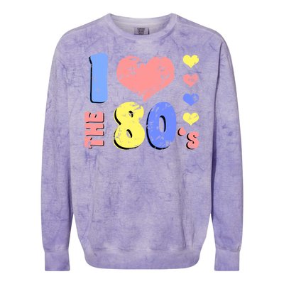 I Heart The 80's Colorblast Crewneck Sweatshirt