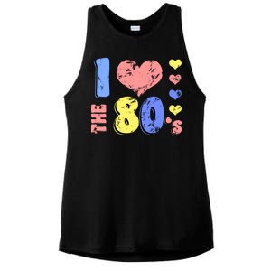 I Heart The 80's Ladies PosiCharge Tri-Blend Wicking Tank