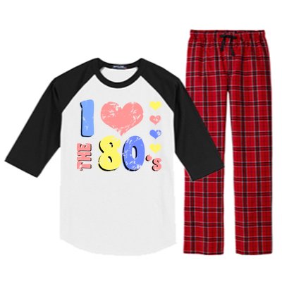 I Heart The 80's Raglan Sleeve Pajama Set