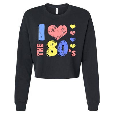 I Heart The 80's Cropped Pullover Crew