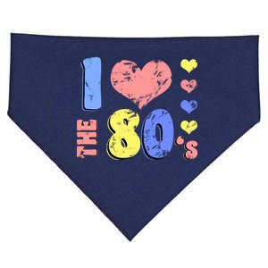 I Heart The 80's USA-Made Doggie Bandana