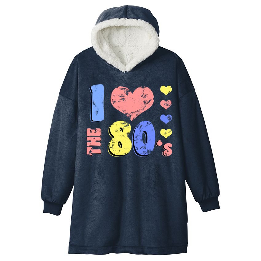 I Heart The 80's Hooded Wearable Blanket
