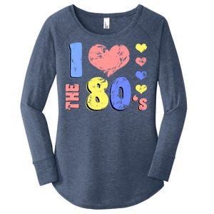 I Heart The 80's Women's Perfect Tri Tunic Long Sleeve Shirt